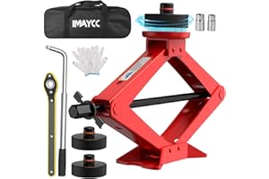 IMAYCC 2.5T Car Jack Kit, Scissor Jack for Tesla Model Y Model 3/S/X Lifting Jack,2500KG CarJack for Tesla,Tire Change Kit with TeslaJack Pucks/Pad,Tire Repair Tools kit CarEmergency