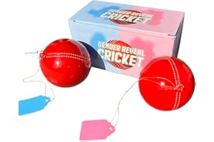 Sass Party & Gifts Gender Reveal Balle de cricket Exploding – Comprend de la poudre bleue et rose – Parfait pour les fans de cricket