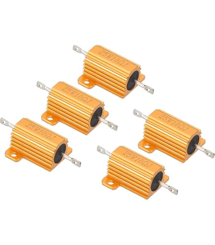 Ruilogod 5W 7,5 Ohm Resistore di potenza Resistenza in ceramica Resistenza in ceramica Assial Lead 15 Pz Bianco