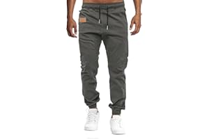 VMSUCIJ Pantalon de Travail Homme Pantalon Cargo Hommes Pantalons Survêtement Jogging Multi Poches Ceinture Élastique Casual Sweatpants de Loisirs