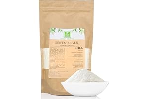 ‎GREEN ESSENCE Hypoallergenes Seifenpulver von der Grünen Essenz - Rohseife weiß zum Seifengießen 100% biologisch - natürliches Waschmittel ohne Palmöl(1 Kilogramm)