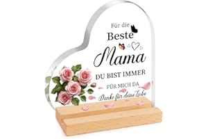 XIANNVXI Geschenke für Mama, Geburtstagsgeschenk für Mama Geschenk, Beste Mutter Geschenk Tochter Sohn, Heimat Dekoration aus Acryl, Muttertag Geschenk für Mütter
