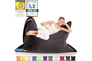 ‎LAZY BAG LAZY BAG Riesen-Sitzsack Classic XXL 140x180 cm | Sitzkissen 2-in-1 für relaxtes Sitzen & Liegen | Bequeme Indoor & Outdoor Momente Dank 4 Mio. EPS-Perlen für perfekte Ergonomie | waschbarer Bezug