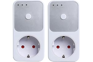 ATIBI Automatic Voltage Protection Socket presa adattatore presa presa AC 220 V Power Surge Safe Protector presa EU presa frigo Protect (2 PCS)