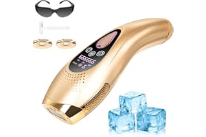 NICEWIN Depiladora Luz Pulsada IPL Indolora con Enfriamiento de Zafiro – 3 en 1 Mujer y Hombre, 999.999 Flashes, 9 Niveles de Energía, Cara, Axilas, Brazos, Línea del Bikini y Cuerpo Entero (Silver)