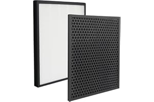 BAMBOOST Filtro di ricambio per purificatore d'aria Levoit LV-PUR131 & LV-PUR131S, set di filtri (filtro HEPA + filtro ai carboni attivi), 1 confezione.
