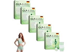 SUNCY CVREOZ GLP-1 SIX IN-ONE Health Solution Oral Liquid, CVREOZ GLP-1 Orale Lósung, Glp1 orale flüssigkeit, CVREOZ GLP1 Tropfen, Natürliche GLP-1 Peptid Komplex Serum für alle Körpertypen (5 Stk)