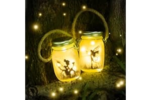 MLOQI Latarnia solarna do użytku na zewnątrz, na balkon, dekoracja ogrodowa, solarna wróżka w słoiku na przetwory, lampy solarne do użytku na zewnątrz, do ogrodu, dekoracja ogrodowa na zewnątrz