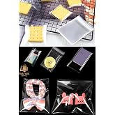 Clear Gelatin with Glossy Tape - Cookie Accessory Bag (10X15CM) 50 Pieces