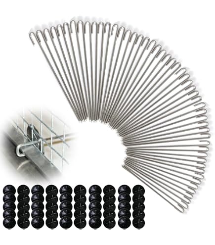 Clips De Protection Panneau Solaire Kit 50 Pièces Acier Inoxydable - Fixation Clôture Pigeon Et Animaux