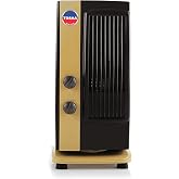 Tosaa Tower Fan Mini-Multipurpose Portable Oscillating Fan - 3 speeds, Portable Desktop Fan (Golden Tower Fan)
