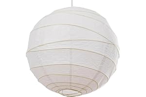 LOXTON LIGHTING White Irregular Faux Bamboo Paper Lanterns (24inch 60cm) (White, 24inch/60cm)