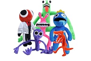 OGIN&OGIN 6 PCS Rainbow Friends Jouet en Peluche, Animaux en Peluche Peluches Poupée Jeu d'horreur pour Halloween Vacances De Noël Fête Fille Garçon Anniversaire Fans Cadeaux