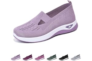 HUOGHEBG Scarpe Donna Sneakers, Scarpe Ortopediche Donna Leggere Sneakers, Scarpe Donna con Plantare Estraibile Scarpe da Ginnastica Sportive Sneakers Running Basse Basket Sport Outdoor Fitness Mesh Scarpe