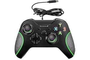 Hovlia Wired Controller for Xbox One,Dual Vibration USB Xbox One Wired Game Controller,Compatible with Xbox One/S/X/PC Windows 7/8/10, with 3.5mm Headset Audio Jack