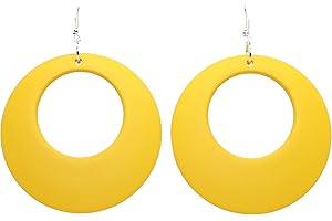 Bluebubble DISCO FEVER 56mm Large Round Pastel Hoop Earrings in Gift Bag - 32 Colours Available