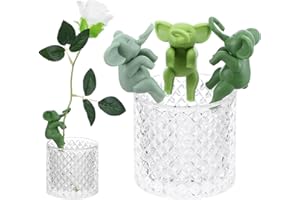 Yuanchu 3 Stück Niedliche Klammern für Pflanzen,Pflanzenklammern Plant Propagation Buddy Elefantenform Pflanzenstützen Pflanze Stammen Gerüst für Keimlinge Stängel Triebe Stecklinge