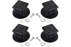 Kyrio Manopole di ricambio per coperchio in vetro, con coperchio in vetro, maniglie universali da cucina, coperchio di ricambio, manopole in plastica con vite (4)