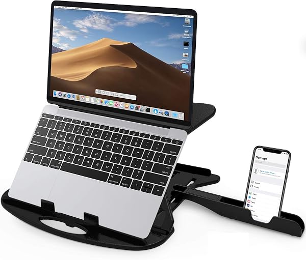 STRIFF Adjustable Laptop Tabletop Stand Patented Riser Ventilated Portable…