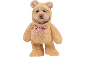RUBIES Official Rubie's Walking Teddy Bear Pet Costume, Size Medium Halloween Halloween