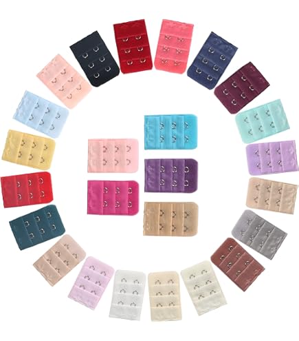 Extensions De Soutien-gorge élastiques - Lot De 1, 3x3 Crochets, Coloris Assortis - Pour Grossesse, Confort Au Quotidien