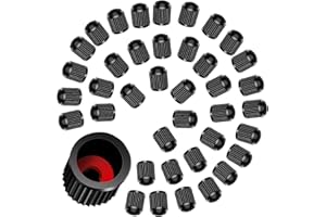 UPPERIZON 40Pezzi Tappi Valvole Pneumatici Auto, Cappucci Delle Valvole Tappi Universali per Valvole Pneumatici Cappucci Antipolvere in Plastica, Tappini Gomme Auto Cappuccio Valvola per Biciclette/Moto/Camion