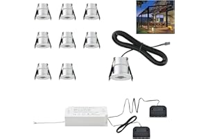 ‎BOYIR Mini LED Spot Einbaustrahler 12V 3W Terrassenbeleuchtung Außen IP65 Einbaustrahler Aussen 2700K/4000K/5000K, Deckenspots Mit Trafo, Einbauleuchte Einbauspot Aluminium für Bad,Terrassendach, 8er Set