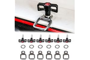 JHD-TOGO Hardtop Quick Removal Lift Release Bolts Thumb Screws for 1997-2023 Jeep Wrangler TJ JK JL 4XE Gladiator JT & 2021-2023 Ford Bronco Accessories Hardtop Mounting Bolt & Nut Kit(Star,6 Pack)