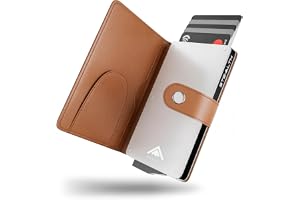 Stealth Wallet - Minimalistisk RFID-Korthållare för Män med Pengaklämma