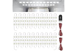 Linkstyle Van Lights Interior LED 12V Kit, 120 LEDs Car Ceiling Lights Kit with On/Off Switch, White Dome Lamp for Auto RV Boats, 40 Modules