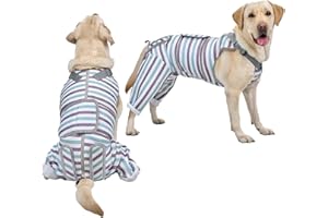 Arblina Dog Bodysuit After Surgery, Breathable Dog Recovery Suit for Hind Legs, Surgical Body Dog for Small/Medium/Large Dogs, Male/Female Dog Onesie After Surgery, Blue XL