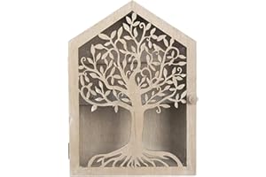 MAISONICA Wood Key Box - Tree of Life - Freestanding or Wall Mounted