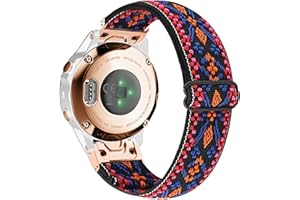 YOOSIDE Nylonowy pasek do zegarka Fenix 7S / Fenix 6S / Fenix 6S / epix Pro 42 mm / Instinct 2S, Quick Fit 20 mm miękki elastyczny nylonowy pasek do zegarka Garmin Descent Mk2S