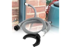 BAERTMY Récupérateur D Eau de Pluie pour Tuyau de Descente Ø 100-105mm, Raccord Récupérateur Eau de Pluie Collecteur Eau de Pluie avec 1 Mètre de Tuyau Foret Couronne
