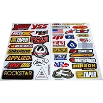 2pc Answer Racing Sticker Decal Set – Multicolor Motocross Vinyl – Made In USA (Oracal)