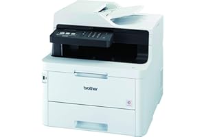 Brother MFC-L3770CDW Colour Laser Printer - All-in-One, Wireless/USB 2.0/NFC, Printer/Scanner/Copier/Fax Machine, 2 Sided Printing, A4 Printer, Small Office/Home Office Printer