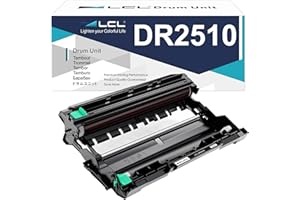 LCL Compatible Drum DR2510 DR-2510 15000 Pages (1 Drum Unit) Replacement for Brother HL-L2400DW HL-L2400DWE HL-L2445DW HL-L2447DW DCP-L2620DW DCP-L2627DW DCP-L2627DWXL DCP-L2627DWE DCP-L2660DW