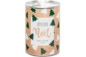 MAUVAISESGRAINES-KITS À SEMER Mauvaises Graines - Noël - Kit de Plantes à Semer en Boîte - Kit de Culture à Offrir comme Cadeau Original Amis Famille Fêtes - Ultra Simple à Utiliser - 100% Fabriqué en France (Joyeux Noël)