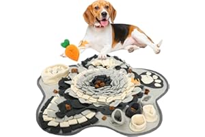 Idota Tappeto per cani e gatti – a forma di fiore, lavabile, per animali di piccole e medie dimensioni, con giocattolo a carota