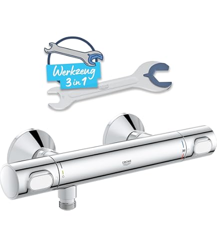 Welfenstein Duscharmatur DA-5W4 - Kreuzgriff Zweigriffmischer Verchromt