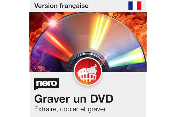 Nero Gravure et Copie DVD 2026 | Nero Burning ROM | Logiciel de Gravure CD DVD | Graver, Copier, Sauvegarder | Licence à Vie 1 PC | Windows 11/10/8/7
