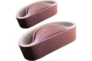 FEIHU Alumina pas ścierny, 100 x 915 mm 80/120/180/240/400 każdy 2 papier ścierny zestaw 10 sztuk