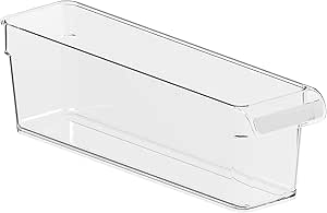 Rotho Loft Kühlschrank Organizer, Kunststoff (SAN), transparent, Gr. S