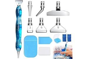 DNWFZ 10 Pezzi Diamond Painting Accessori 5D Diamond Painting Kit Completo Penna per Pittura a Diamante in Resina Regali Fai da te Per la Festa Della Mamma con 6 Teste di Penna