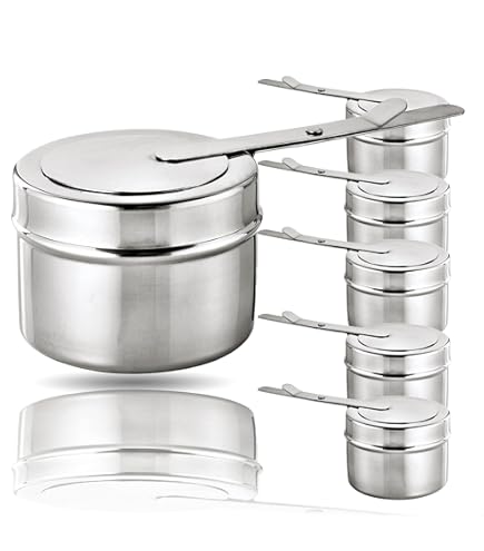 4 Pièces Récipients à Pâte Combustible, Réchaud Fondue Brûleur à Alcool