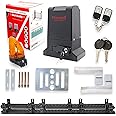 Automatic Sliding Gate Motor Heavy Duty Rack Driven Sliding Gate Opener Motor for Slide Gates And Driveway Security Gate Opener with Gear Rack, Blinker and Built-in Control Board upto (1000KG)