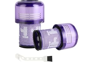 WINDFROMORT Paquete de 2 filtros de repuesto para Dyson V12 Detect Slim, compatibles con Absolute, Extra, Total Clean, Fluffy, Motorhead, Complete Clean – Reemplazo #971517-01
