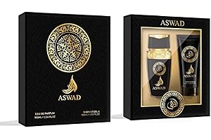 GENERICO Aswad Asad Cofanetto Profumo Uomo EDP 100ml + Shower Gel 150ml – Pepe Nero, Ananas, Patchouli, Vaniglia, Ambra & Legni – Fragranza Orientale Speziata Intensa