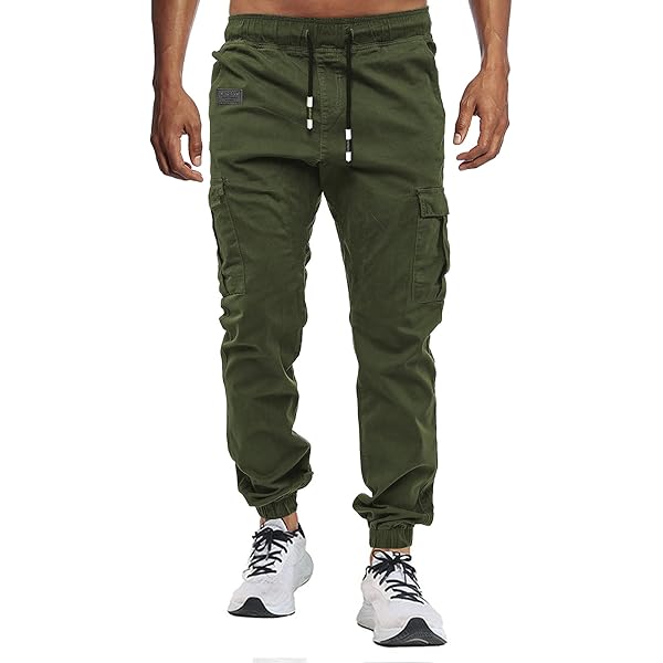 Meilicloth Joggingbroek voor heren, vrijetijdsbroek, sportbroek casual joggingbroek met trekkoord, sweatpants met zakken, S-XXL, B-abrikoos, XL