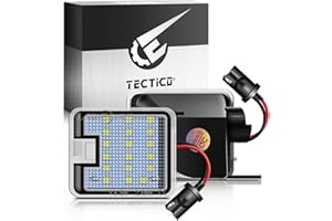 TECTICO LED Puddle Light SMD 6000K White Canbus Wing Mirror Lights Compatible with Ford C-Max S-Max Focus MK3 Kuga Mondeo MK4 MK5 Galaxy, 2 Lamps